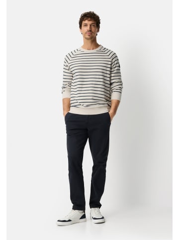 Camel Active Gestreiftes Sweatshirt mit Rundhalsausschnitt in Weiß