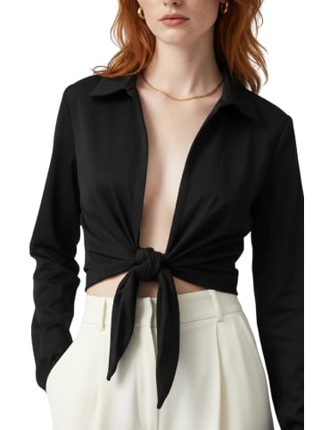 Alexa Dash Blouse in Schwarz