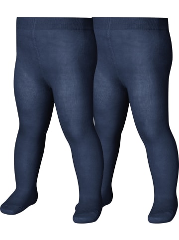 Playshoes Strumpfhose "Strumpfhose uni Doppelpack" in Blau