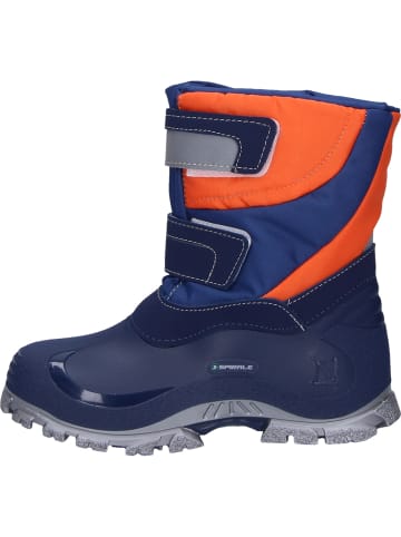 Spirale Kinder-Winterstiefel Simon gefüttert in orange/blau