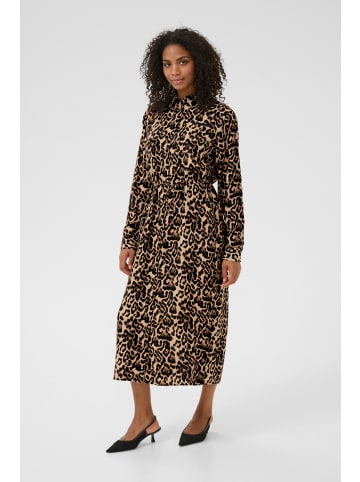 Kaffe Kleid KAhannah Loose fit in Naturel Leopard Print