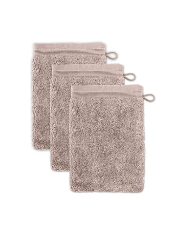 Möve Waschhandschuh Superwuschel 3er-Pack in cashmere