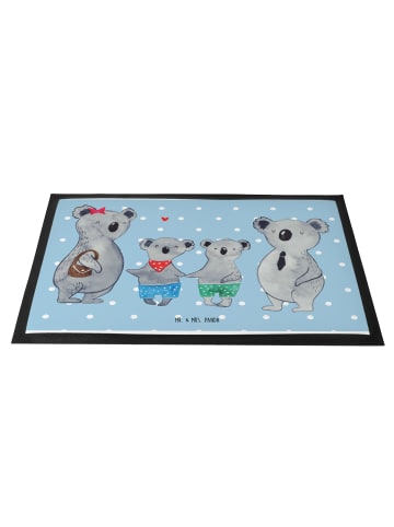Mr. & Mrs. Panda Fußmatte Koala Familie zwei ohne Spruch in Blau Pastell