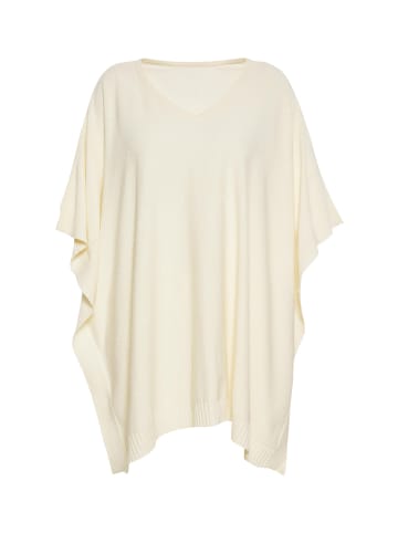 VIRITA Women Poncho in Creme