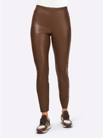 Heine Lederimitat-Leggings in braun