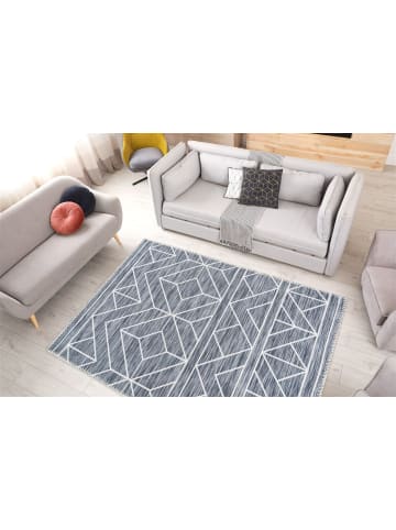 Flachgewebe Teppich Mattis 225 in Anthrazit