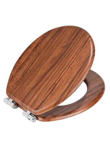 Wenko WC-Sitz Chestnut Braun, WC-Sitz Mod. Chestnut Braun in Braun