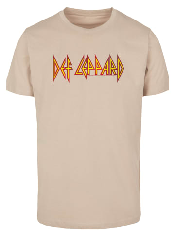 F4NT4STIC T-Shirt Def Leppard Shatter Logo in sand