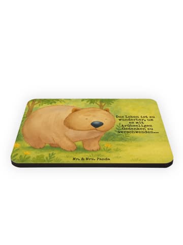 Mr. & Mrs. Panda Kühlschrankmagnet Wombat Design mit Spruch in Weiß