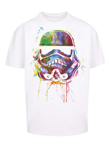 F4NT4STIC T-Shirt PLUS SIZE Stormtrooper Paint Splats in weiß