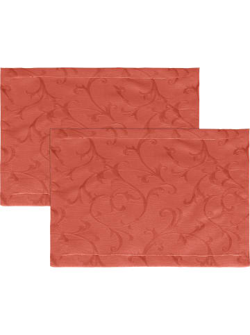 Erwin Müller Jacquard Tischset 2er-Pack Düsseldorf in terra