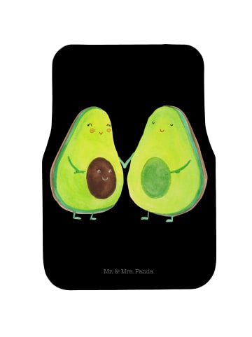 Mr. & Mrs. Panda Fahrer Autofußmatte Avocado Pärchen ohne Spruch in Schwarz