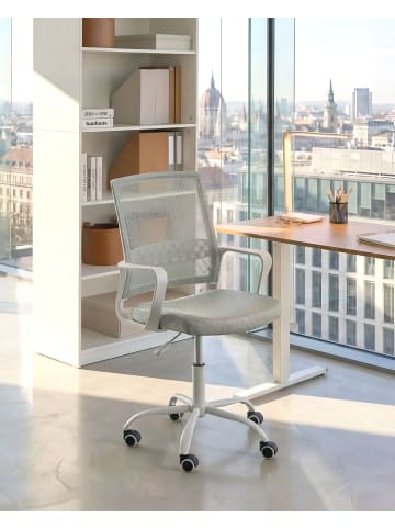 Beliani Bürostuhl EASE in Grün/Weiß - (W) 54 x (H) 94 x (L) 54 cm