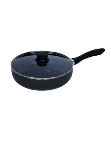 Riess Alu Pfanne Reventon mit Deckel in Schwarz