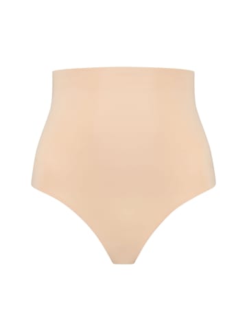 Bye Bra Shapingslip Waist Control High Waist Thong in Beige