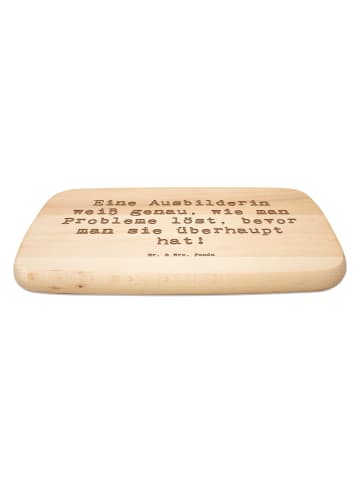 Mr. & Mrs. Panda massivholzbrett Spruch Ausbilderin Weisheit mit... in Transparent