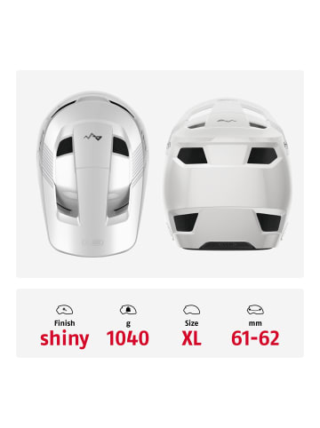 ABUS Fahrradhelm HiDrop in shiny white