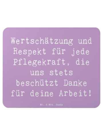 Mr. & Mrs. Panda Mousepad Spruch Pflegekraft Wertschätzung mit S... in Lavendeltraum
