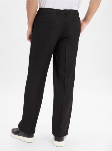 PEGADOR Hose Tapert in schwarz