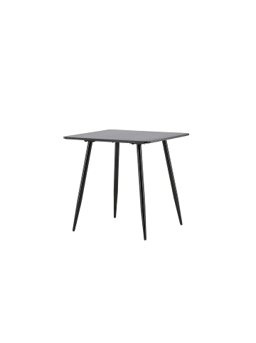 ebuy24 Esstisch Polar Schwarz 75 x 75 cm