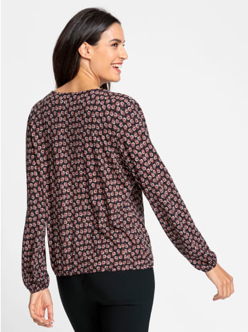 WITT WEIDEN Print-Shirt in schwarz-rostrot-bedruckt