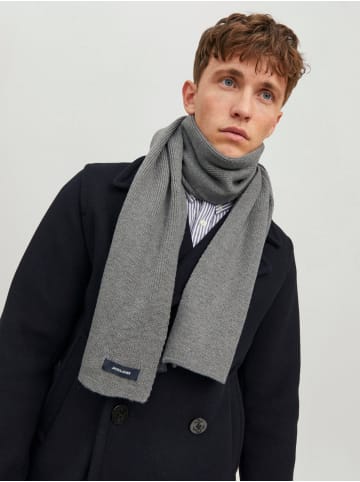 Jack & Jones Breiter Strick Schal Winter Halstuch JACDNA in Grau