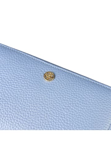 Esquire Alexandria Geldbörse RFID Schutz Leder 17 cm in hellblau