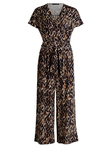 Betty Barclay Jumpsuit mit Eingrifftaschen in Dark Blue/Brown