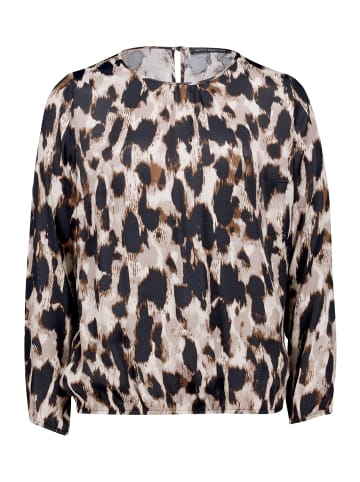 Betty Barclay Schlupfbluse langarm in Beige/Schwarz