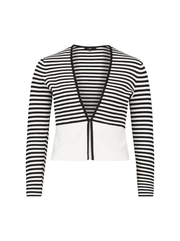 Zero  Strickjacke mit Streifen in Patch CreamBlack