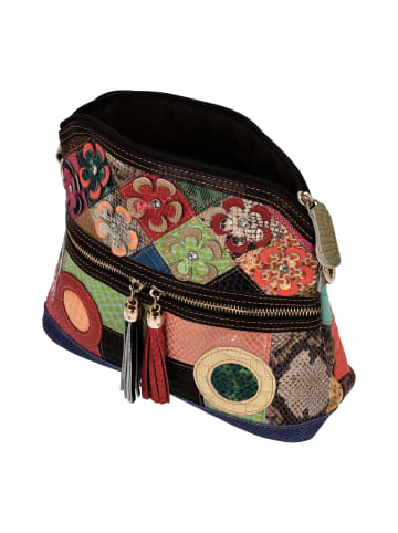 gaya Women Satchel in Red Multicolor