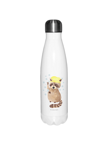 Mr. & Mrs. Panda Thermosflasche Waschbär ohne Spruch in Weiß