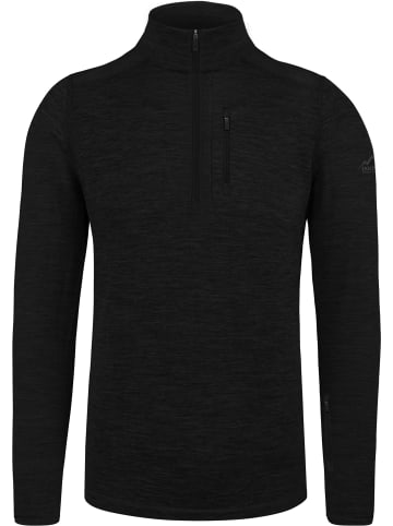 Normani Outdoor Sports Herren Merino Langarm mit 1/4 Zipper „Mildura“ in Schwarz