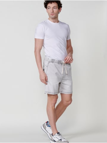 KOROSHI Jogger bermuda strick denim. in grau
