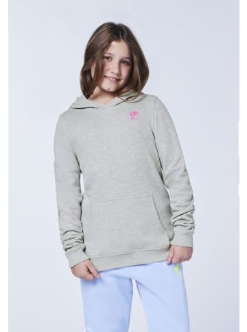 Polo Sylt Hoodie mit Label-Stitching in Grau