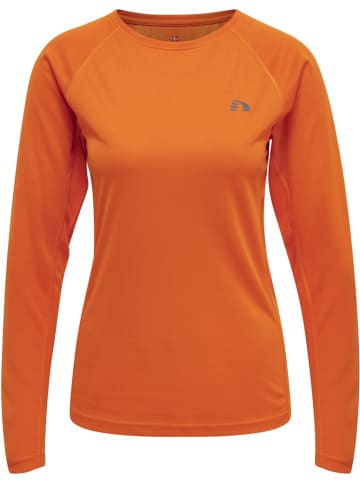 Newline Sportshirt "Women'S Core Running T-Shirt L/S" in Orange