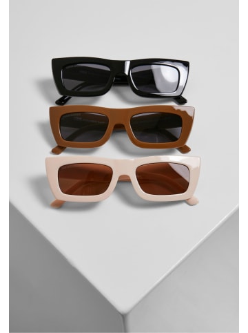 Urban Classics Urban Classics Unisex Sunglasses Sanremo 3-Pack in black/toffee/whitesand
