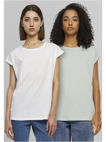 Urban Classics T-Shirt in frostmint+white