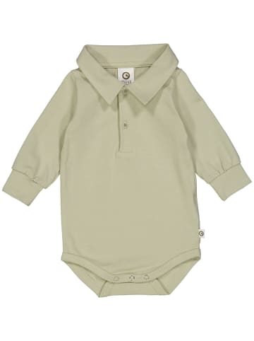 müsli Polo-Langarmbody in Desertgreen