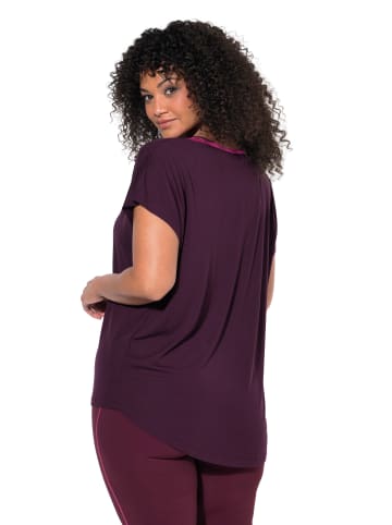 Ulla Popken Shirt in dunkle pflaume