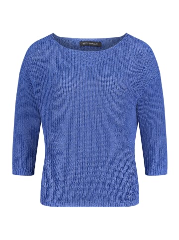 Betty Barclay Basic-Strickpullover mit Rippenstruktur in Adria Blue