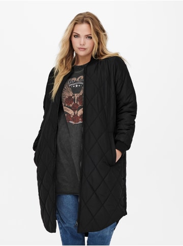 ONLY Carmakoma Leichter Longline Übergangsmantel Große Übergröße Plus Size in Schwarz