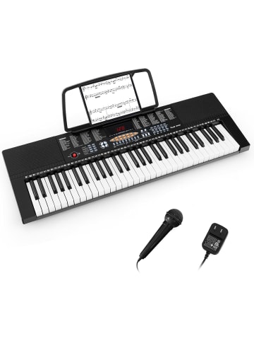 COSTWAY Keyboard Piano mit 61 Tasten in Schwarz