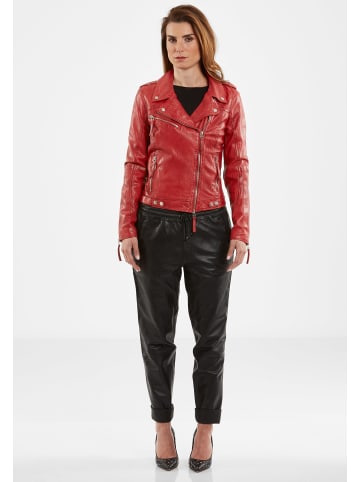 JILANI Damen Lederjacke in Rot