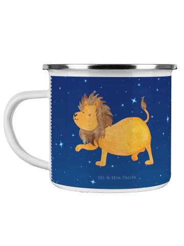 Mr. & Mrs. Panda Kaffeetasse Sternzeichen Löwe ohne Spruch in Sternenhimmel Blau