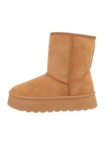 Ital-Design Stiefelette in Camel