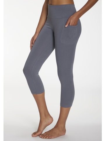 LASCANA ACTIVE 3/4-Leggings in graublau