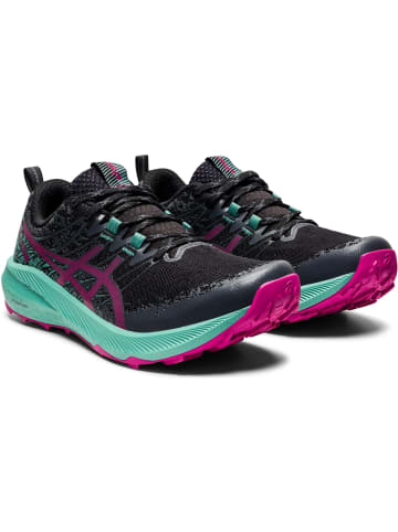 asics Laufschuhe Fuji Lite 2 in black/fuchsia red