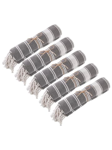 Butlers Butlers Hamamtuch SURFSIDE 5er-Set in Anthrazit