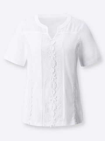 Sieh an! Kurzarmshirt in weiß